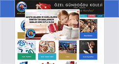 Desktop Screenshot of gundogdukoleji.com